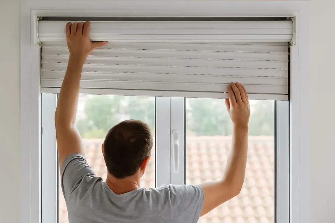 Échantillons de lattes de volet en PVC, aluminium et bois Échantillons de lattes de volet en PVC, aluminium et bois